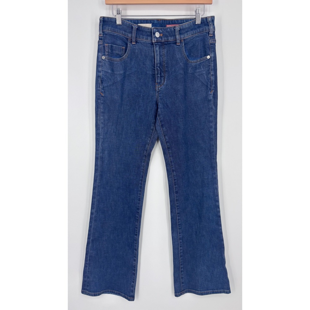 Pilcro The Demilune Boot Jeans Women 30 Blue Denim High Rise Flare Anthropologie